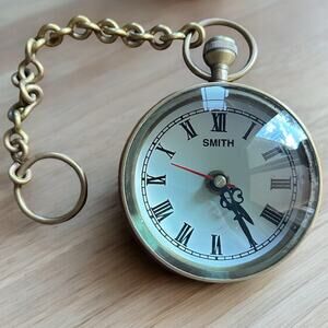 Vintage Brass Smith Oversized Pocket Watch 1970